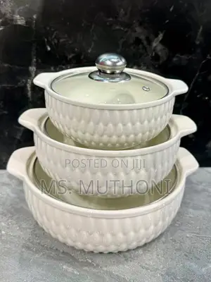 A Set of 3 Ceramic Serving Bowls