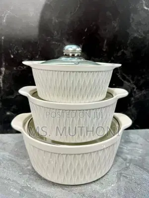 A Set of 3 Ceramic Serving Bowls