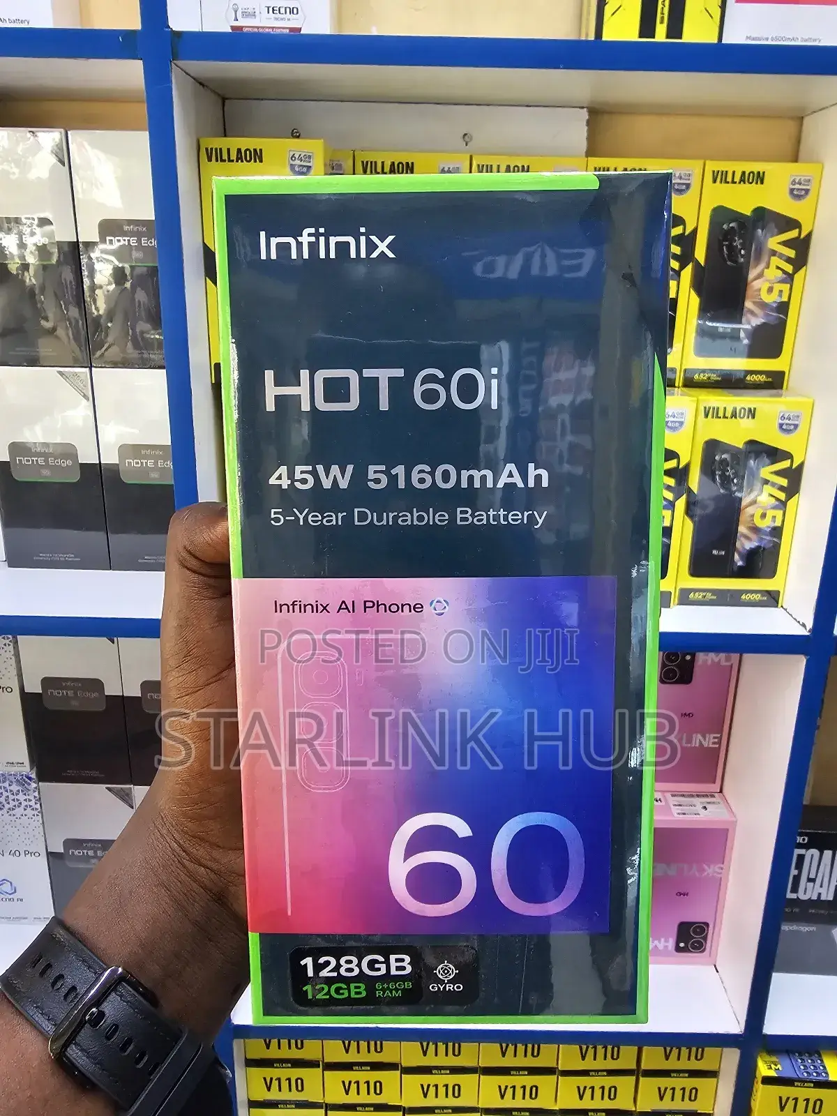 New Infinix Hot 60i 128 GB Silver