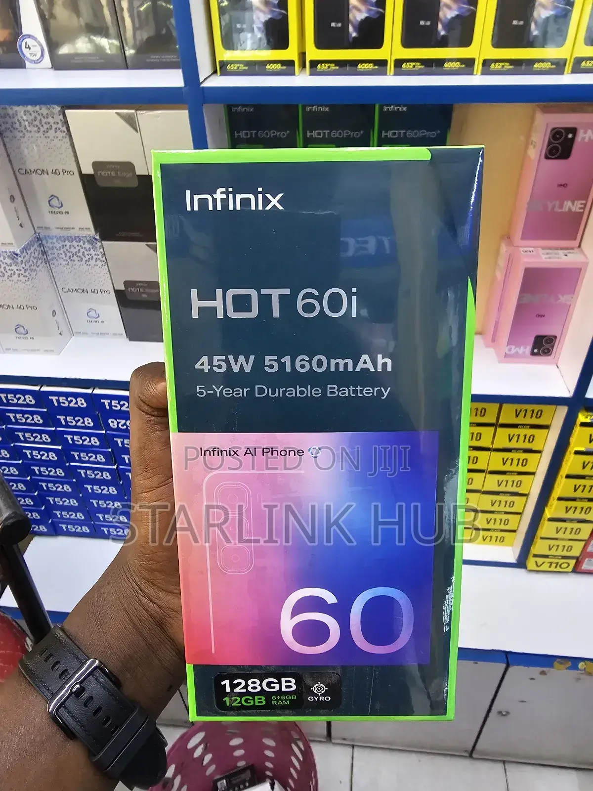 New Infinix Hot 60i 128 GB Silver