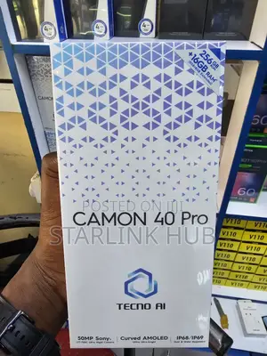 New Tecno Camon 40 Pro 4G 256 GB Black