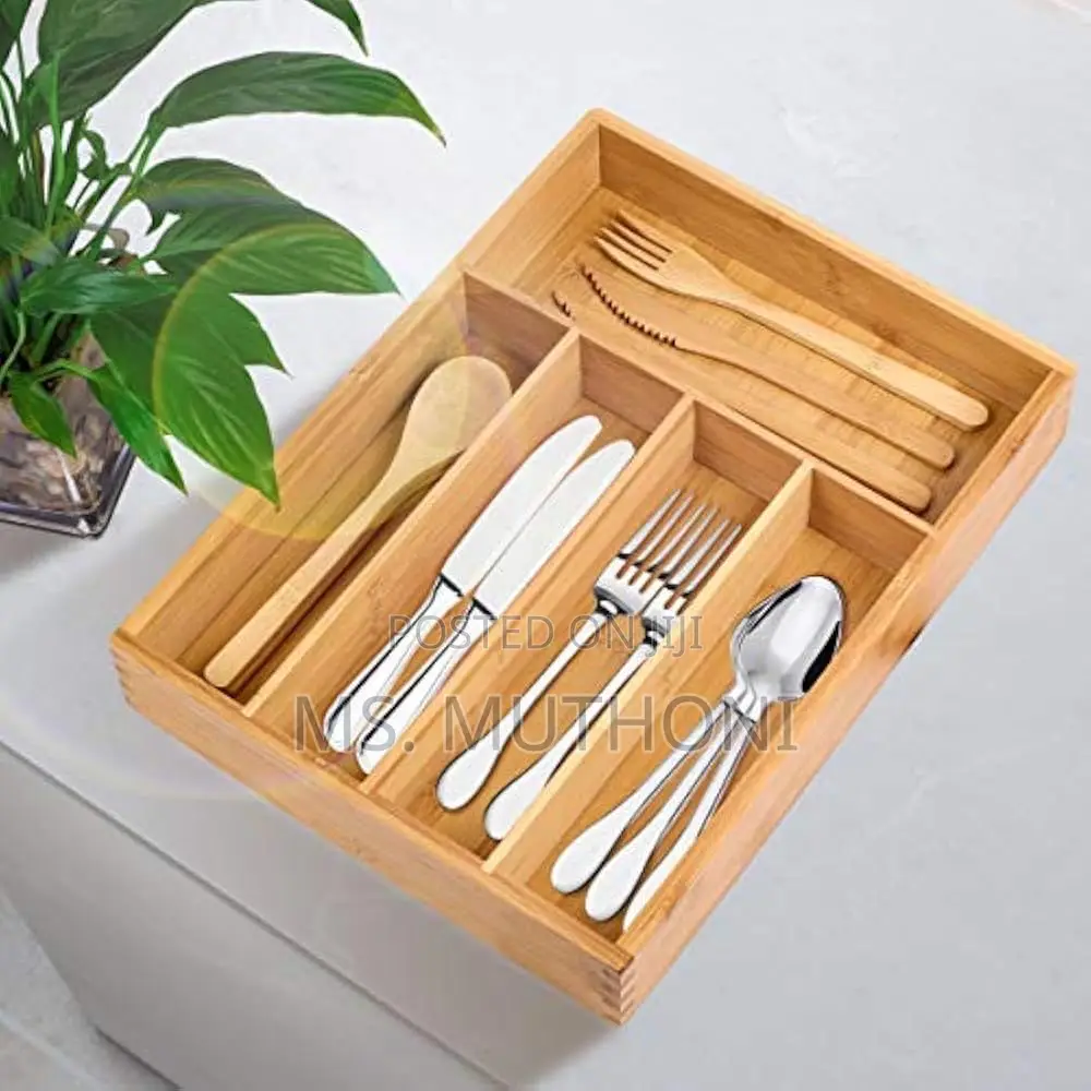 Eco Friendly Non-Expandable 5 Slot Cutlery Organizer