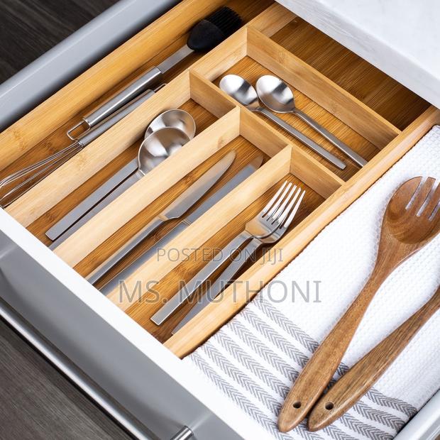 Eco Friendly Non-Expandable 5 Slot Cutlery Organizer