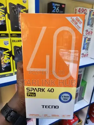 New Tecno Spark 40 Pro 128 GB Black