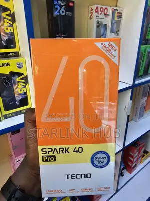 New Tecno Spark 40 Pro 128 GB Black