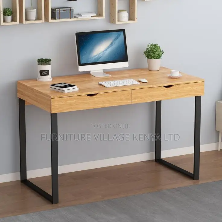 Office Desk; Modern Office/Home Study Desk With Two Drawers