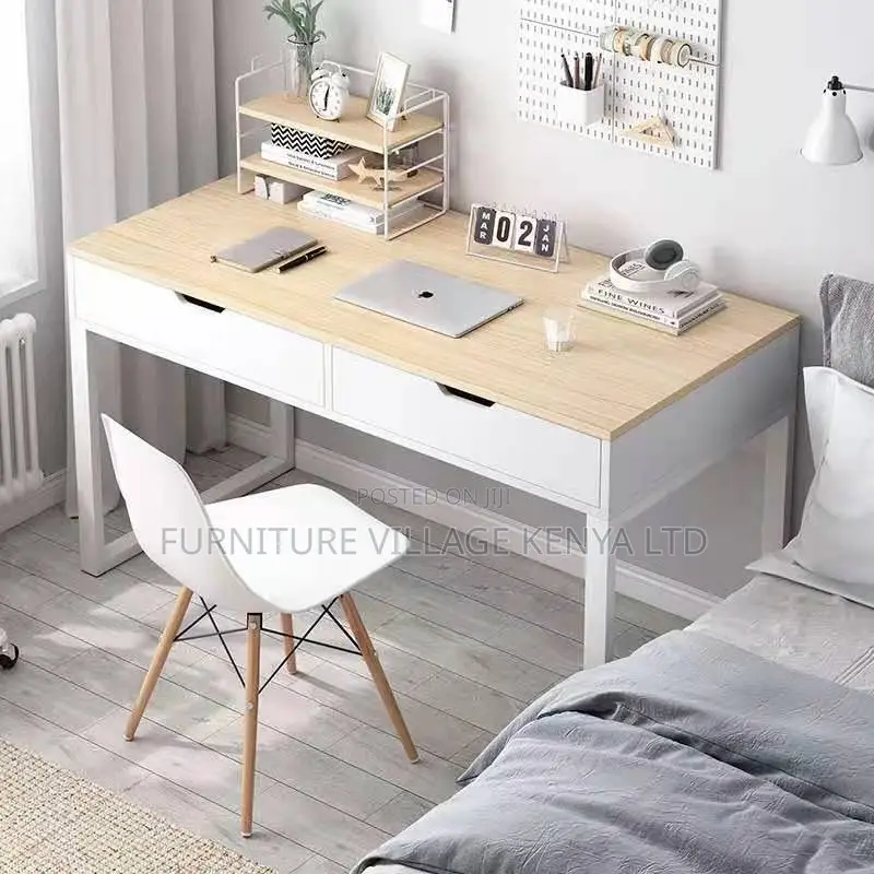 Office Desk; Modern Office/Home Study Desk With Two Drawers
