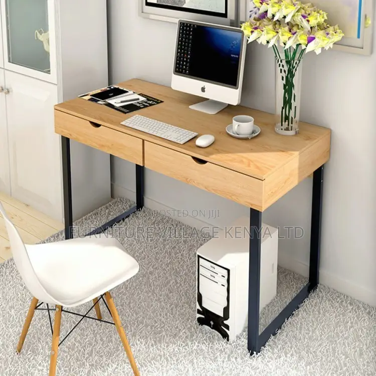 Office Desk; Modern Office/Home Study Desk With Two Drawers