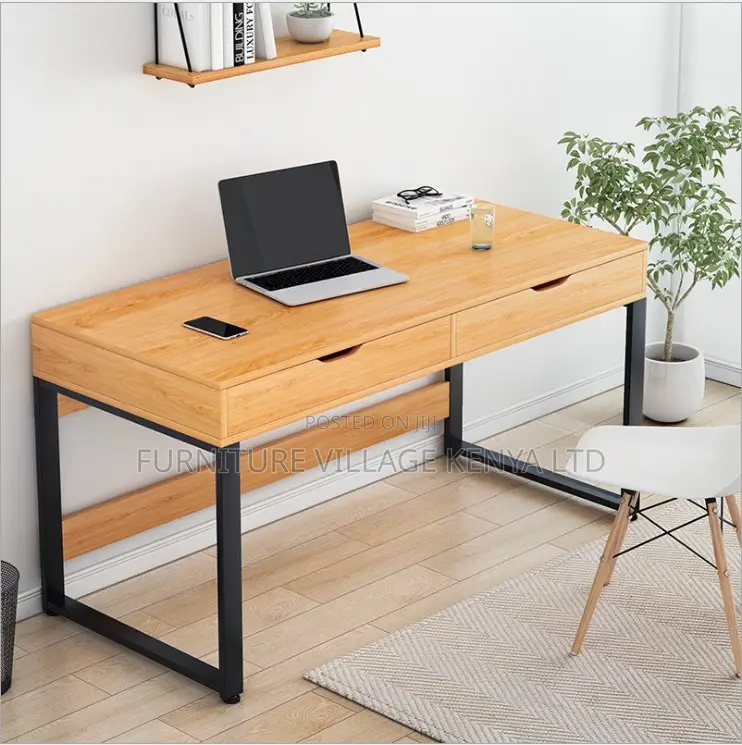 Office Desk; Modern Office/Home Study Desk With Two Drawers