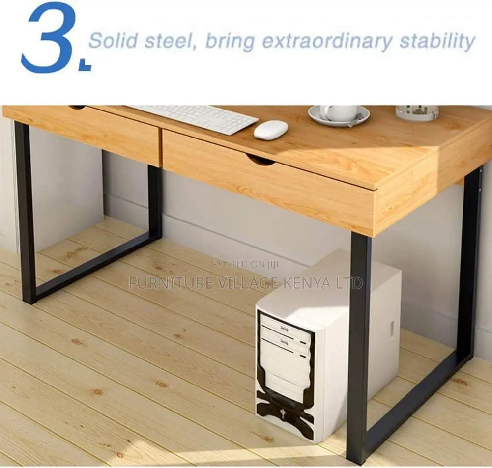 Office Desk; Modern Office/Home Study Desk With Two Drawers
