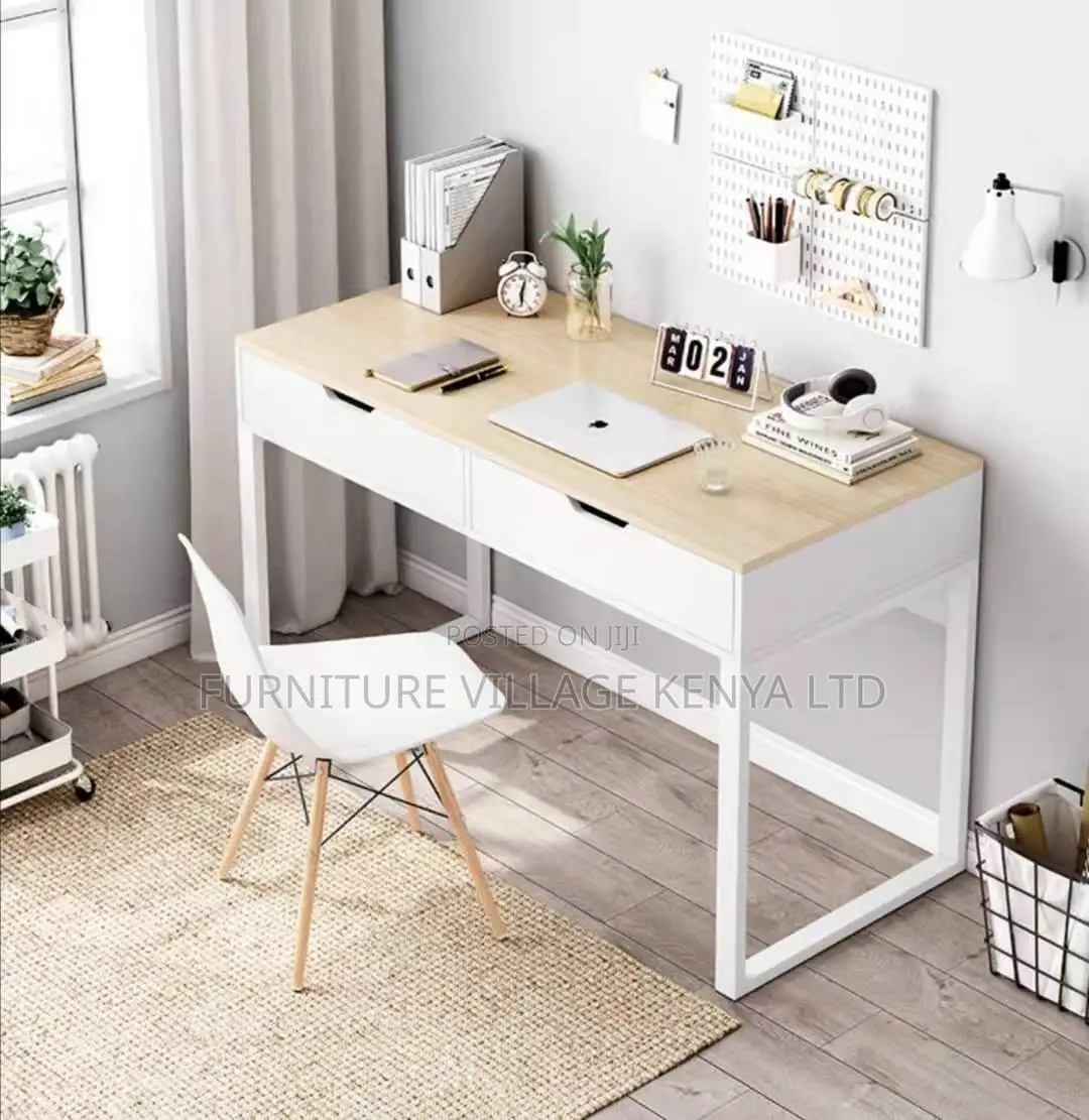 Office Desk; Modern Office/Home Study Desk With Two Drawers