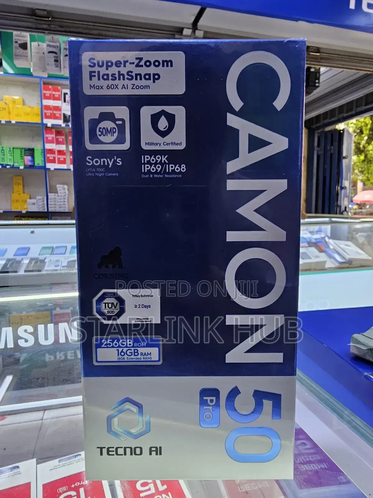 New Tecno Camon 50 Pro 256 GB Gray