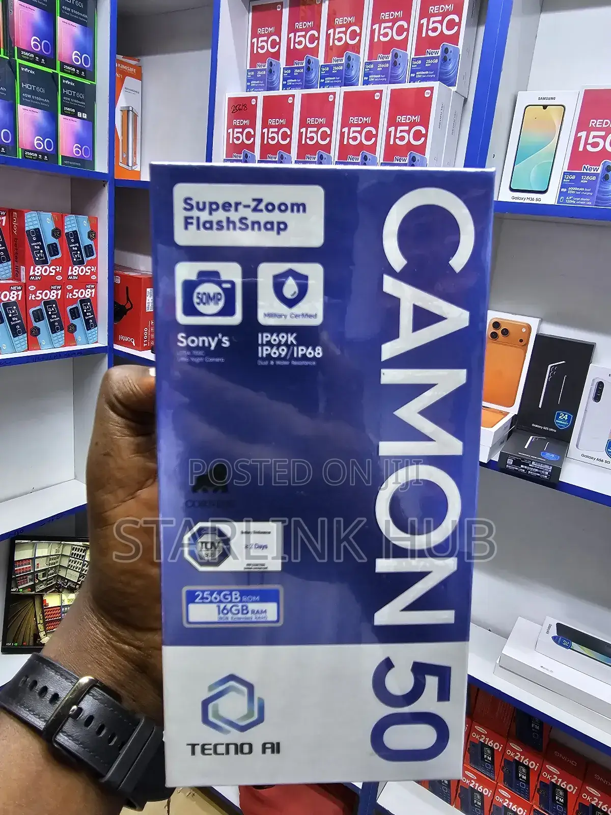 New Tecno Camon 50 256 GB Black