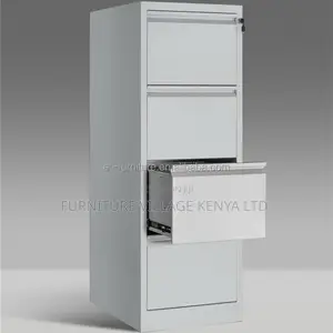 Office Cabinet; 4-drawer Cabinet With Bar Lock