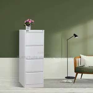 Office Cabinet; 4-drawer Cabinet With Bar Lock