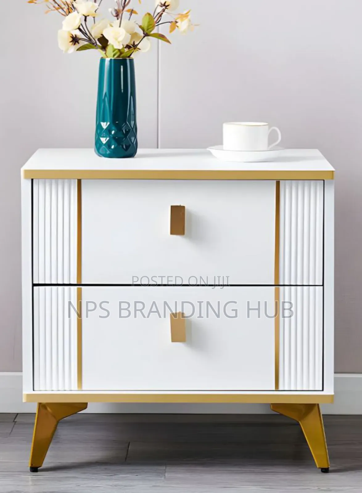 Night Stand With 2 Drawers/Bedside Table Ip