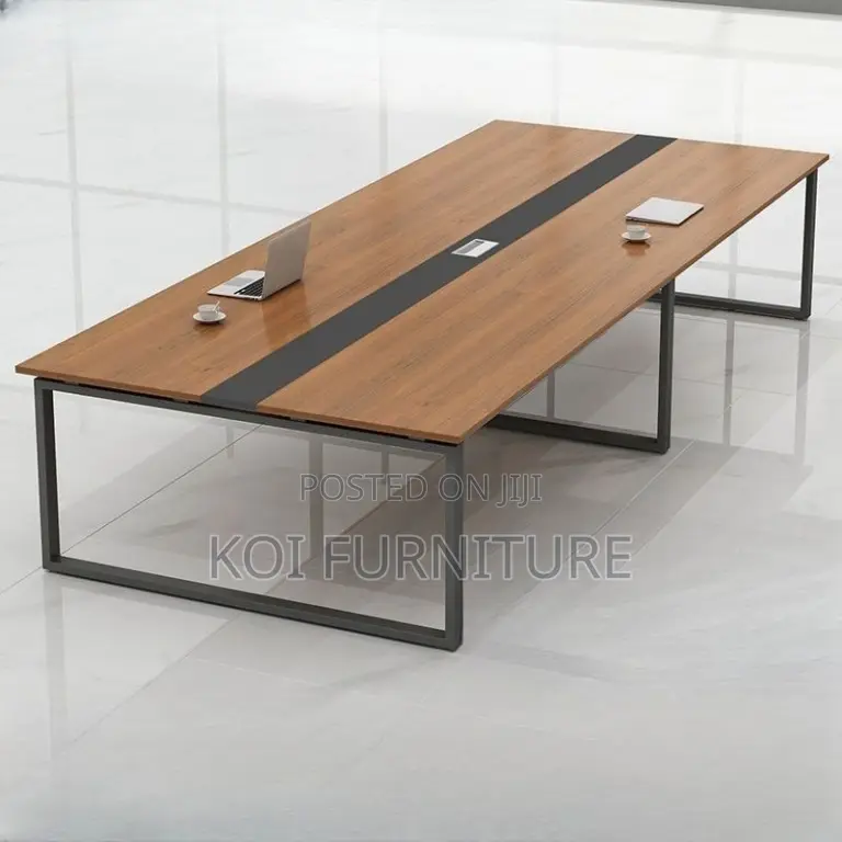 Office Table : 2.4m Hard Wood Boardroom Office Table
