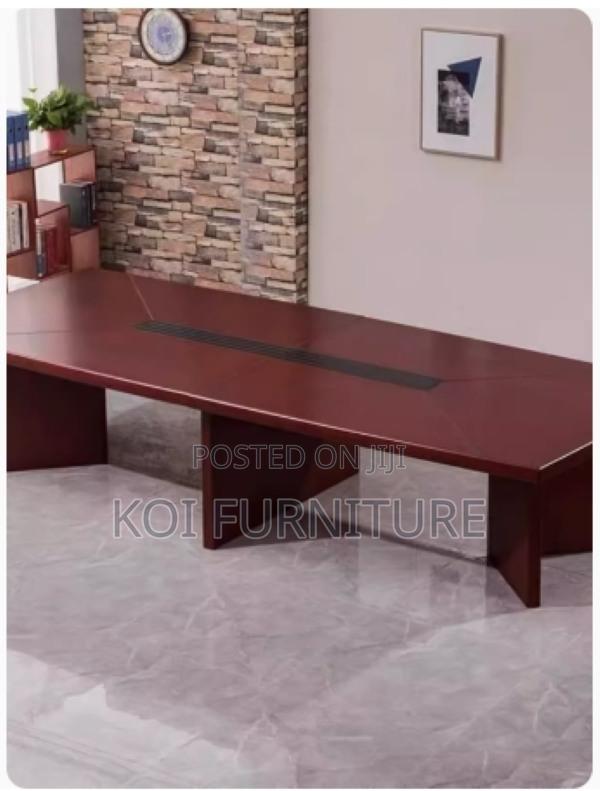 Office Table: 2.4m Mahogany Executive Office Table - thumbnail 3