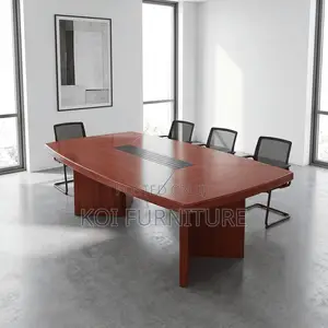Office Table: 2.4m Mahogany Executive Office Table