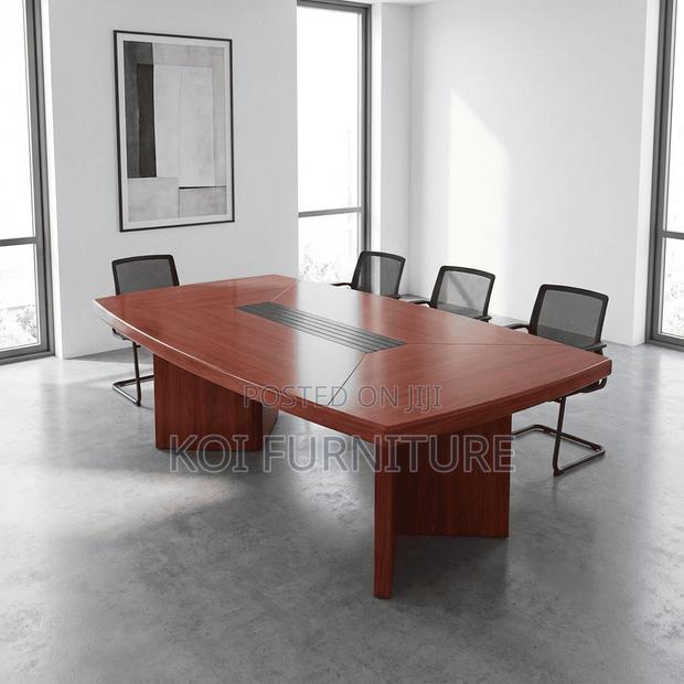 Office Table: 2.4m Mahogany Executive Office Table - thumbnail 4