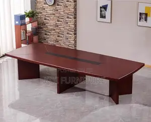 Office Table: 2.4m Mahogany Executive Office Table