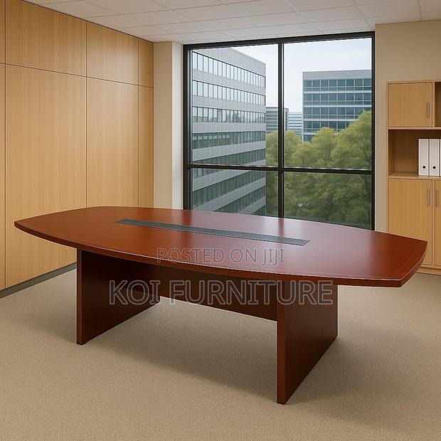 Office Table: 2.4m Mahogany Executive Office Table - thumbnail 6
