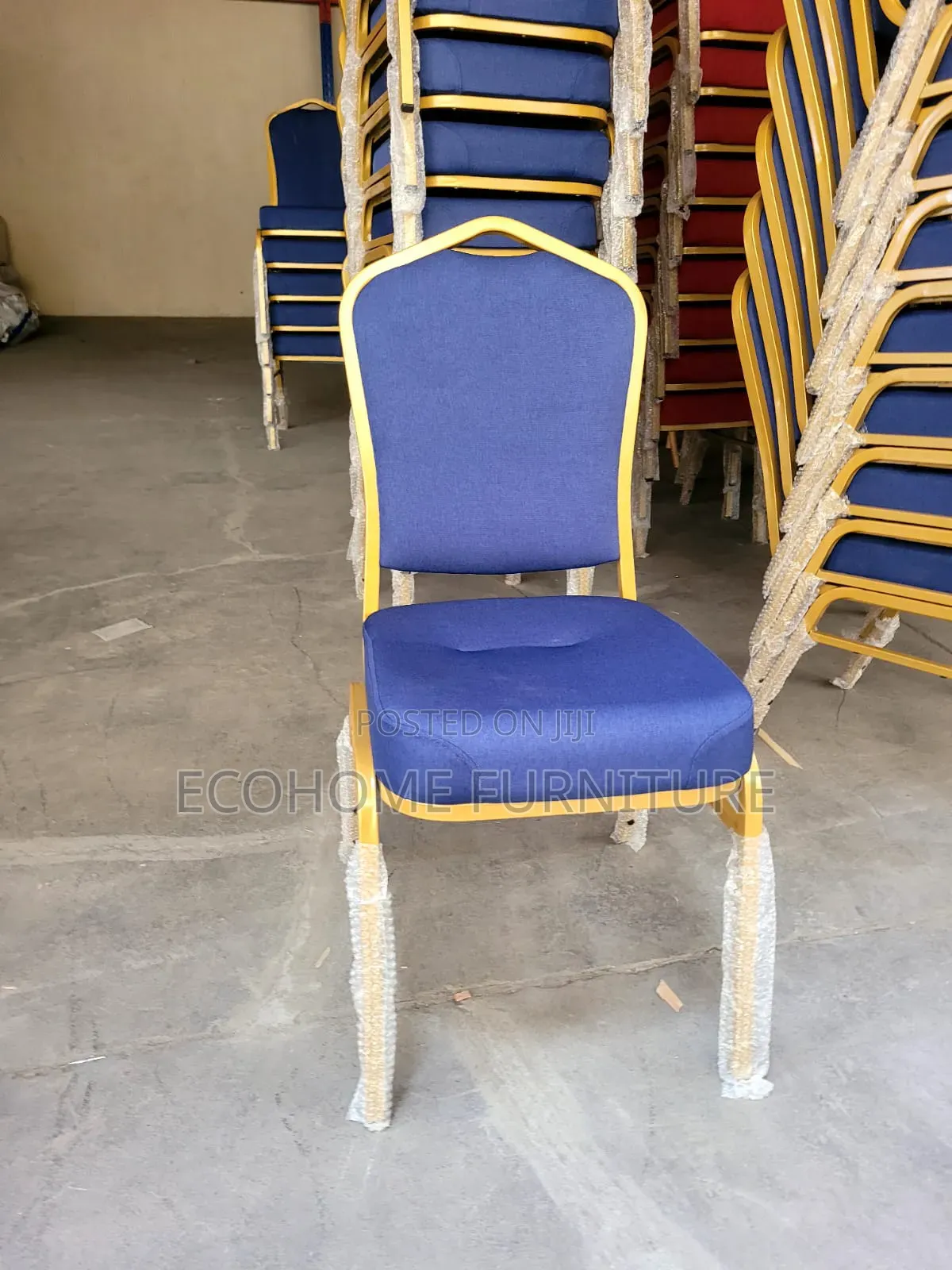 Blue Heavy Duty Conference Chair - Extra Cushion for Maximum Comfort