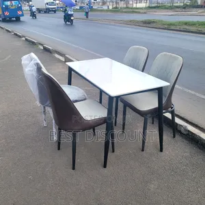 Dining Table With Marble Top 4- Seater