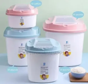 10kg Airtight Plastic Rice and Cereal Storage Bucket