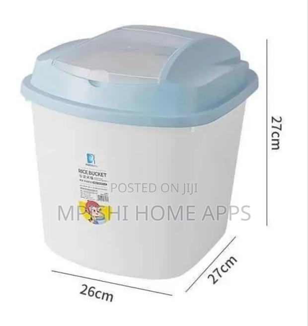 10kg Airtight Plastic Rice and Cereal Storage Bucket - thumbnail 3