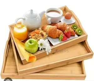 Multifunctional 3 in 1 Bamboo Serving Tray