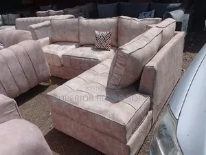 L-Shaped Tufted Sofa( 5 Seater)