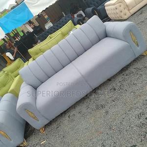Modern Grey/White 3-Seater Sofa