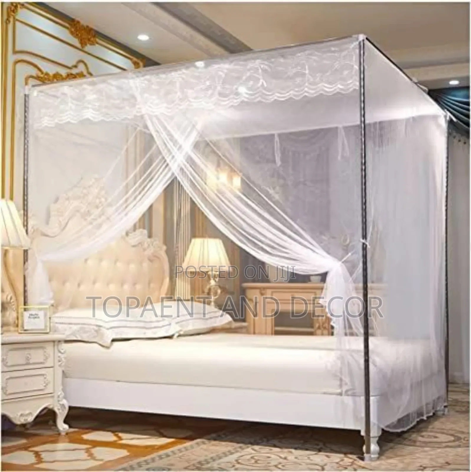 Brilliant White Bed Mosquito Nets