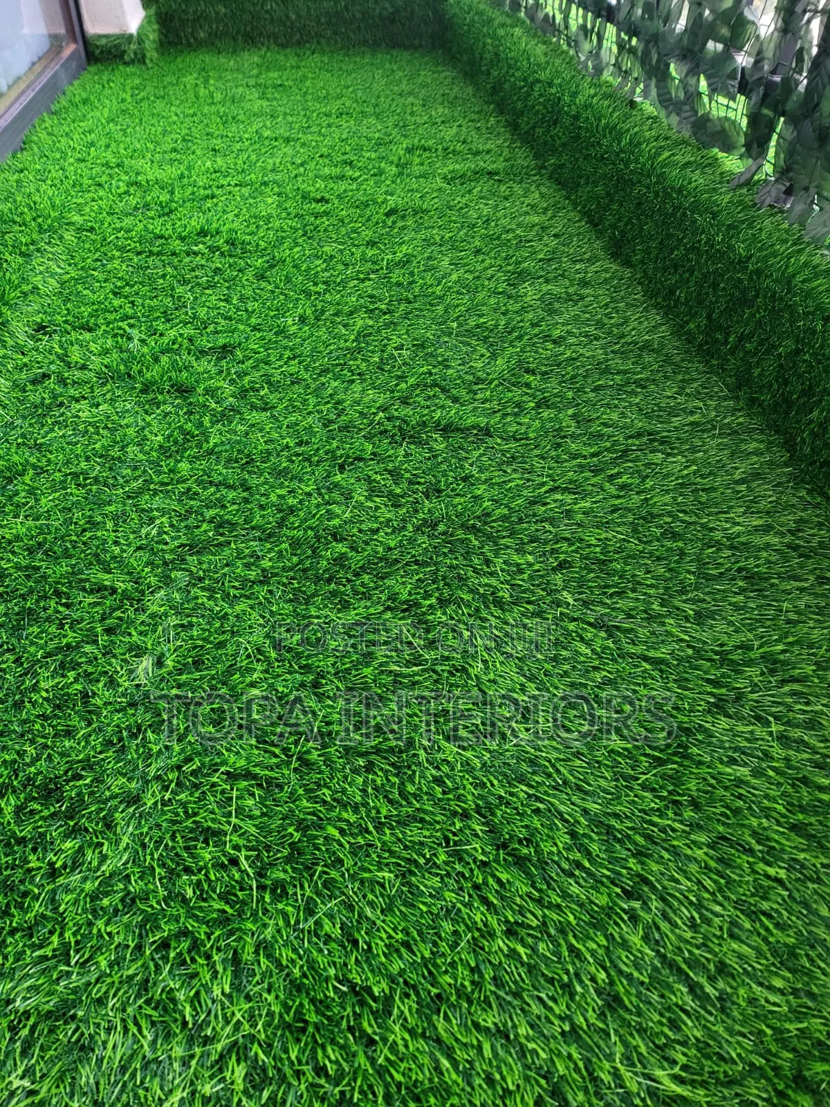 40mm Decorative Artificial Green Carpets Installation