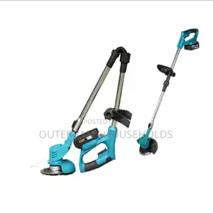 Foldable, Cordless Lawn Mower With Wheels
