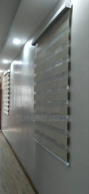 Window Elevation With Well Drilled Horizontal Office Window Blinds