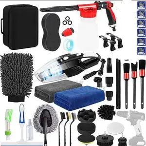 39pcs Car Detail Kit With a Vacuum Cleaner and Spray
