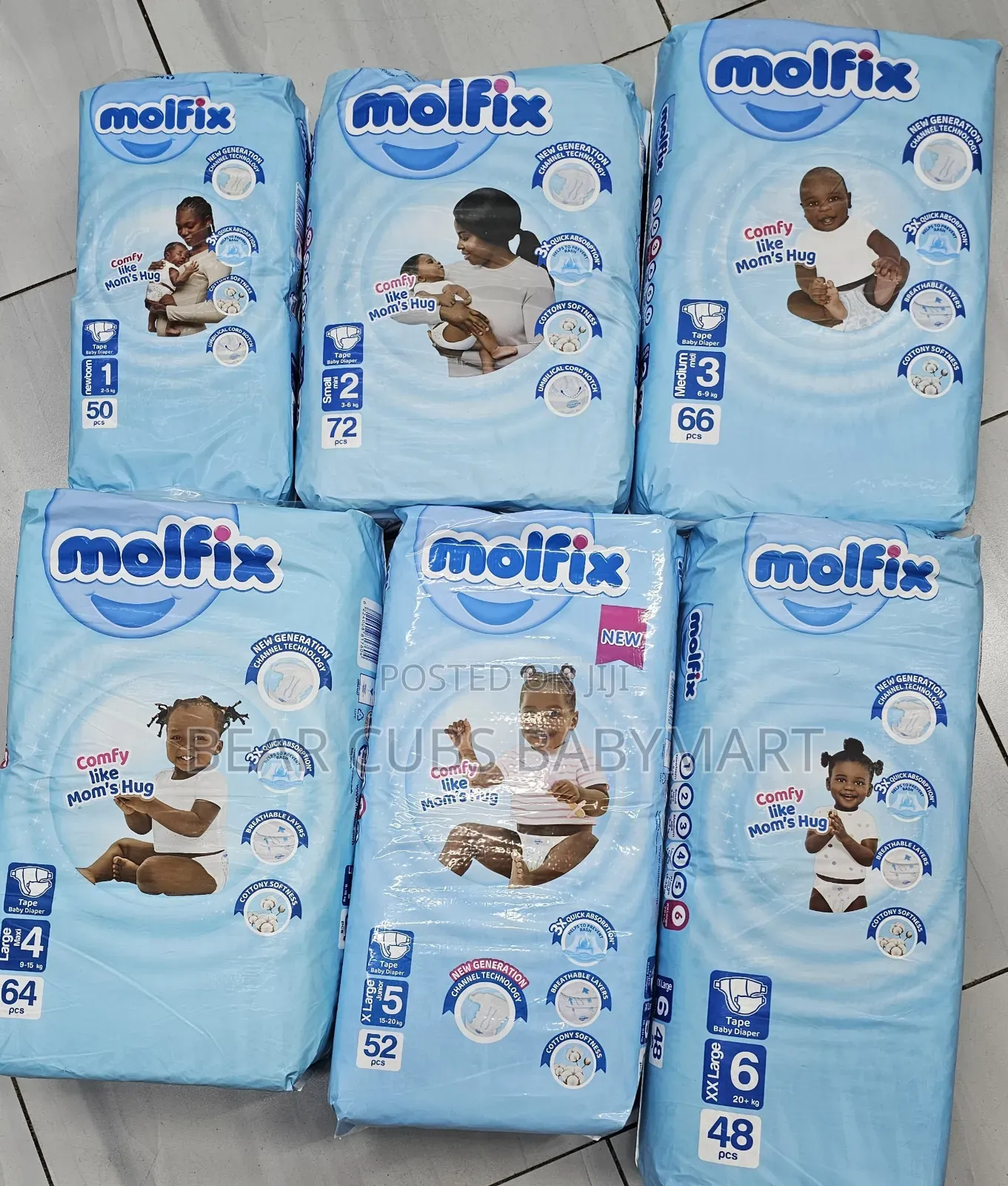 Molfix Baby Diapers Size - Jumbo