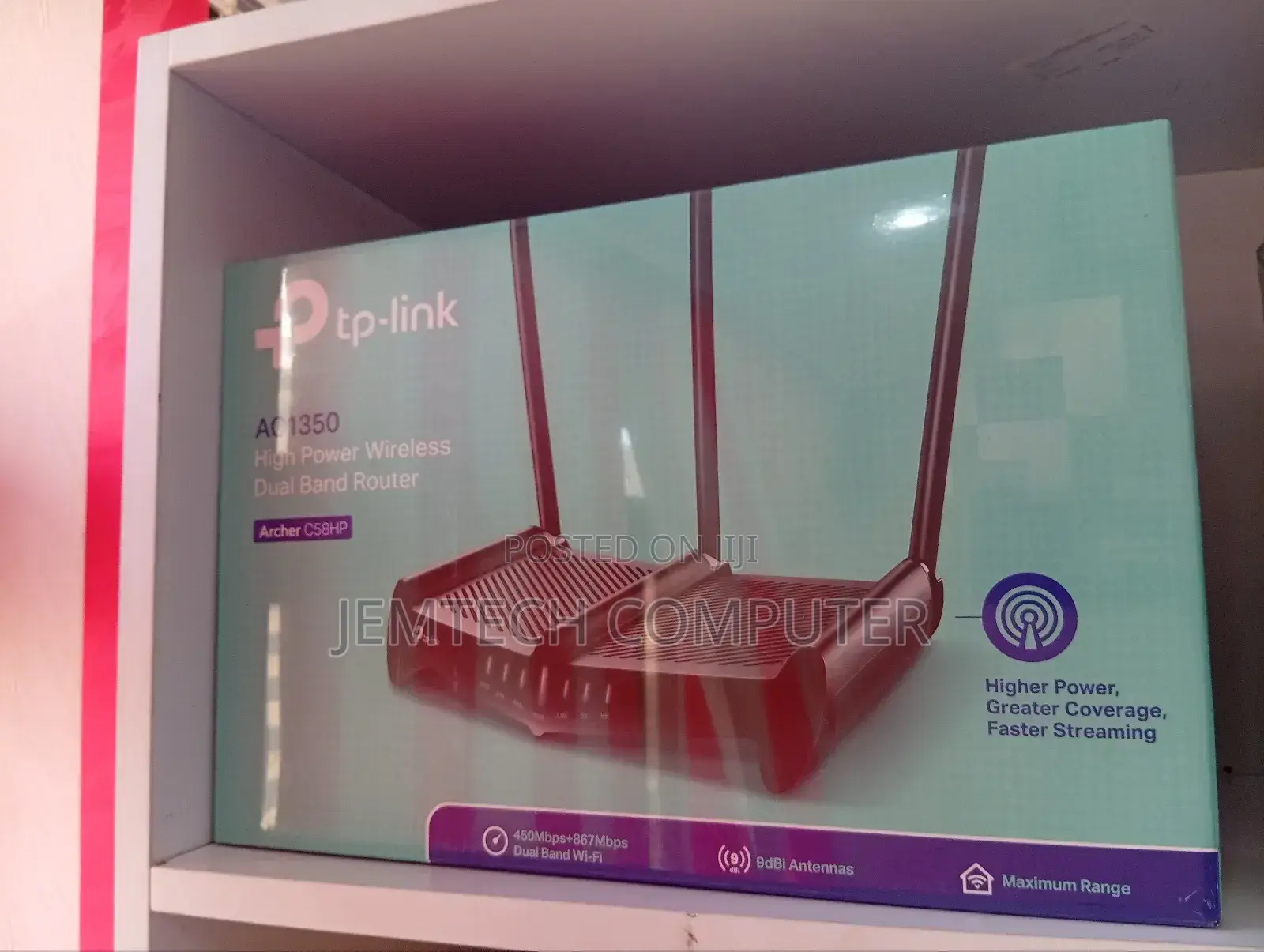 Tp-Link Ac1350 High Power Wireless Dual Band Router -Tl-Archer C58hp