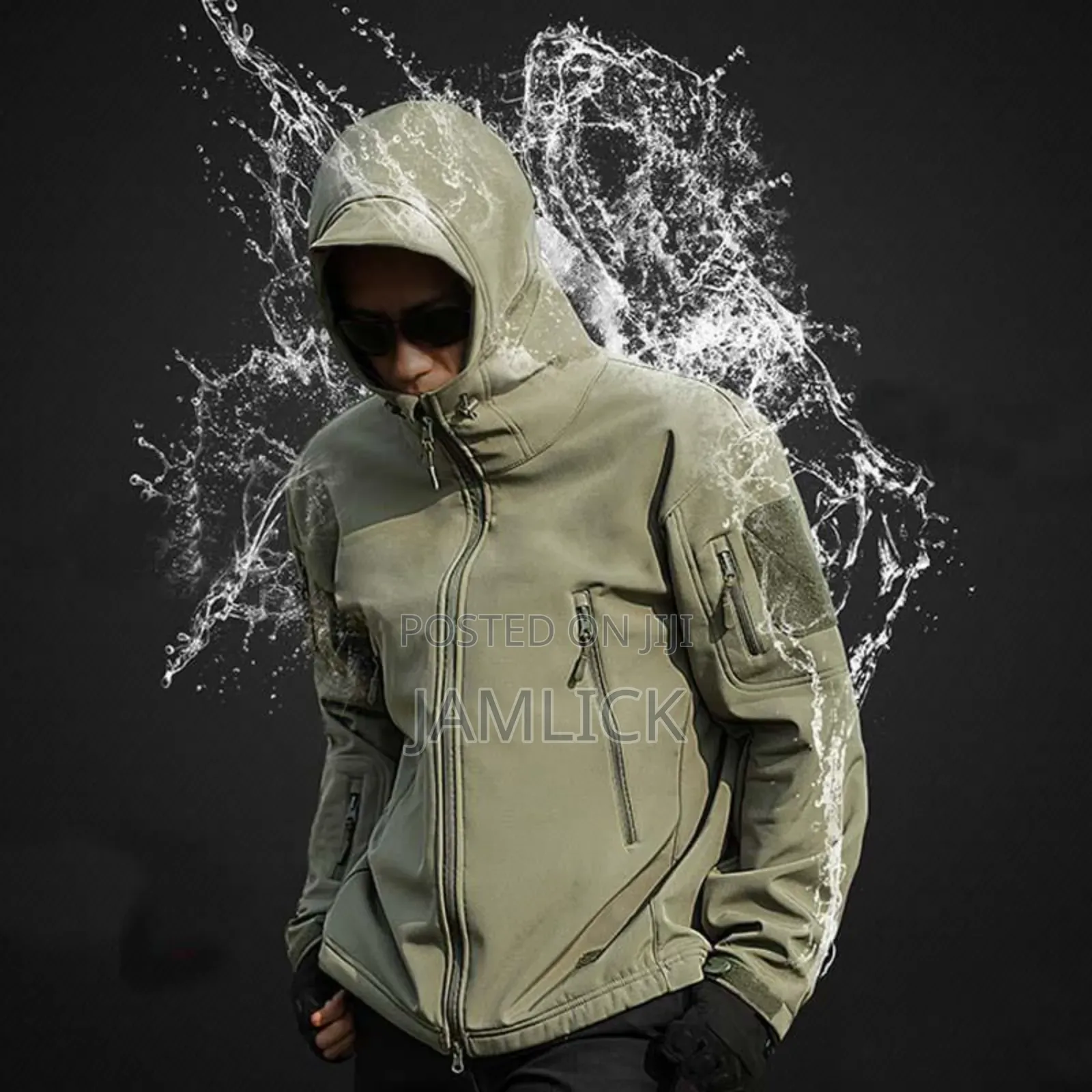 Tactical Jacket Military Combat Outdoor Wear Black Green Beige - Sh
