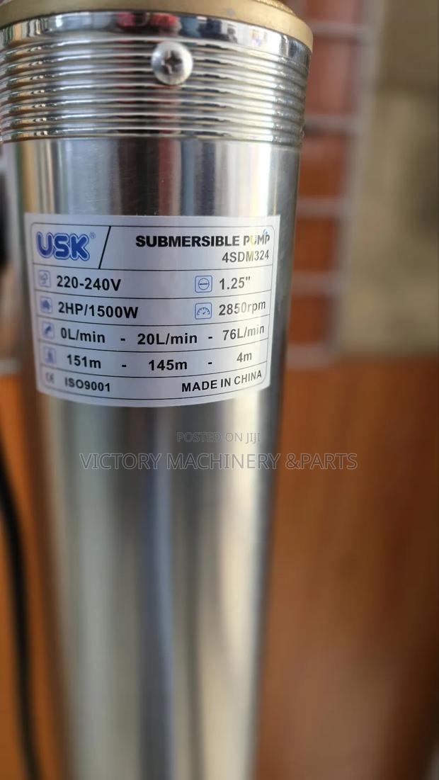 2hp Submasible Pump Usk 145m - thumbnail 4