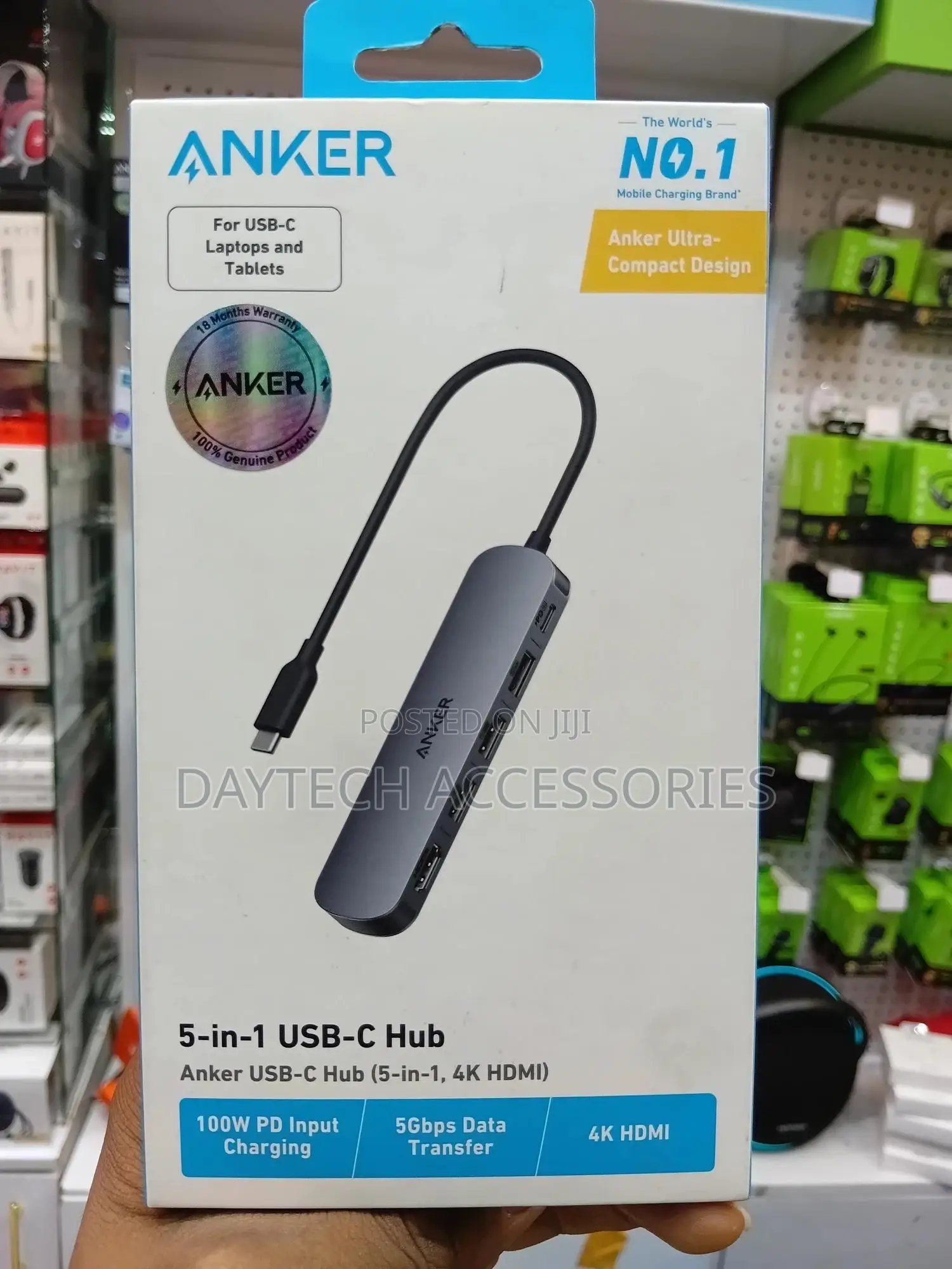This Is the Anker 5-in-1 Usb-C Hub (Model: A8357).