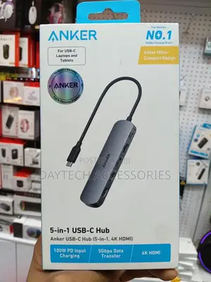 Anker Usb-C Hub (5-in-1, Hdmi) – A8357ha0 – Black