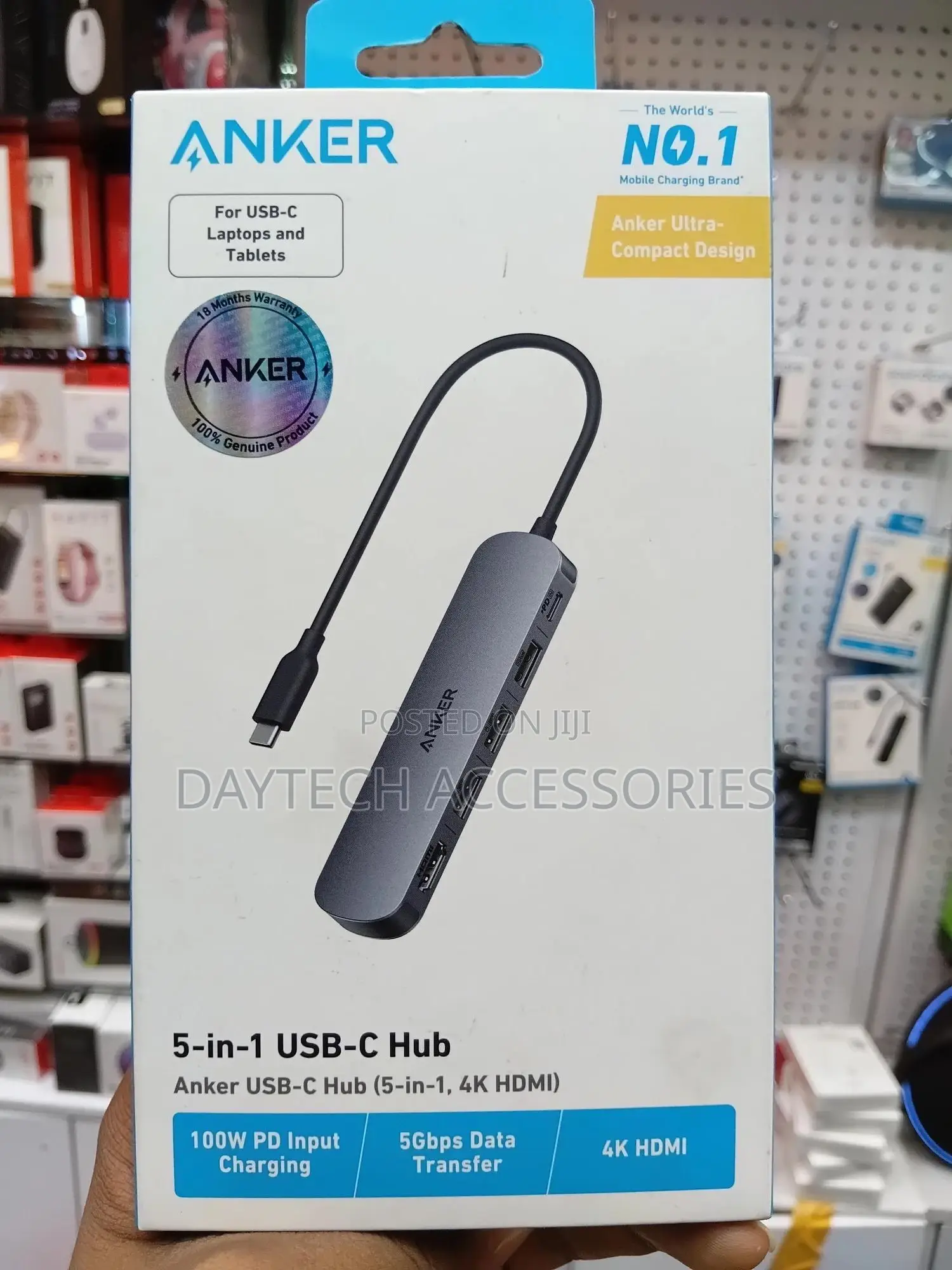 Anker Usb-C Hub (5-in-1, Hdmi) – A8357ha0 – Black