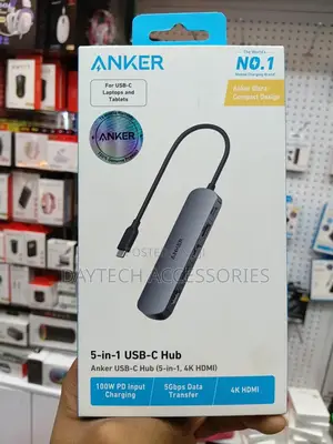 Anker Usb-C Hub (5-in-1, Hdmi) – A8357ha0 – Black