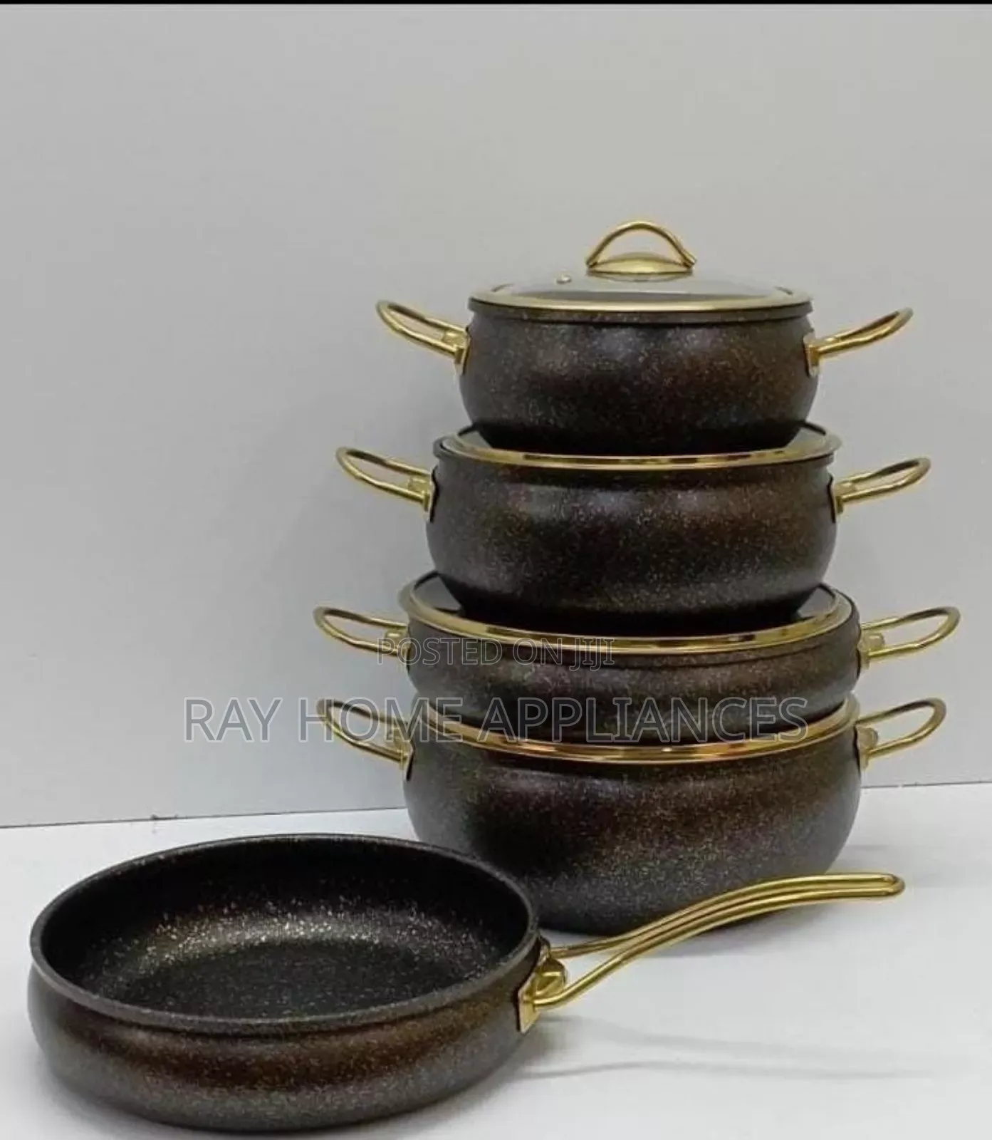 Granite Coating Kitchen Cookware Set 9 Pieces