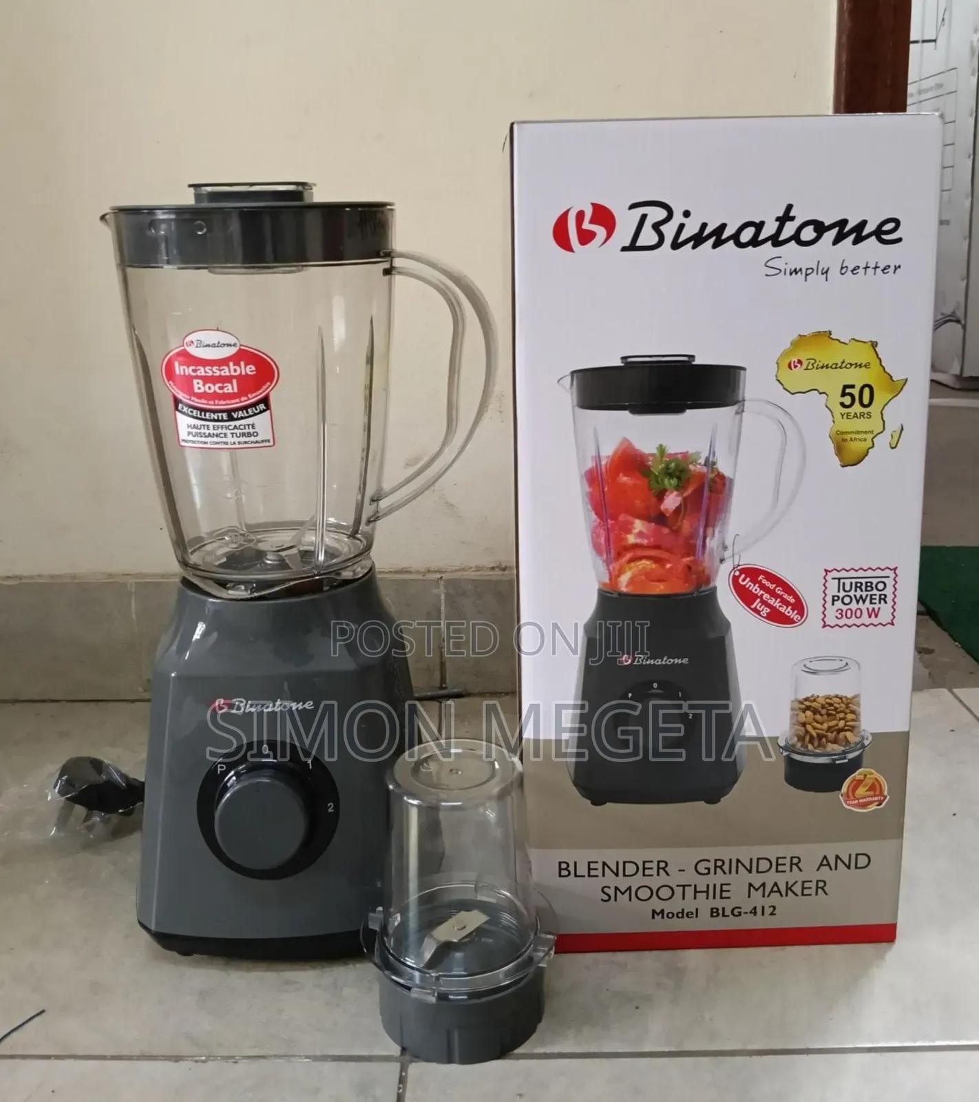Binatone 2 in 1 Blender-Grinder