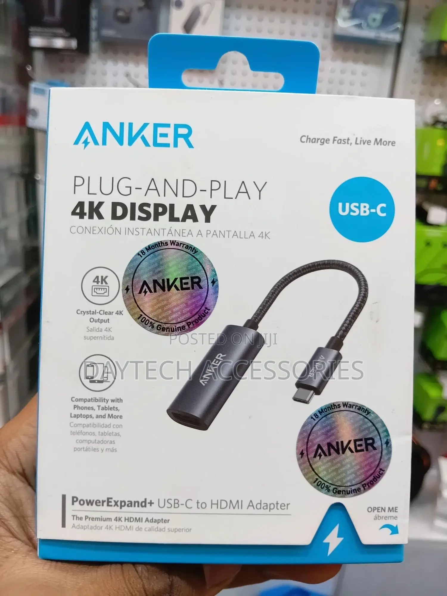 Anker Plug-and- Play Usb-C to Hdmi Adapter - Black