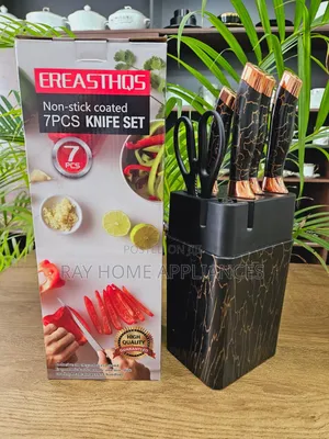 7pieces Knife Set White Black